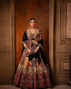 Regal Assets Black & Multicolor Embroidered Chaniya Choli – Heritage Investment Edition