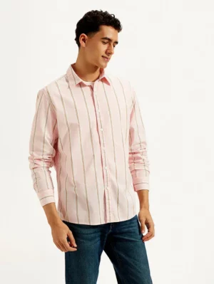  BlushLine Vertical Stripe Shirt – Fresh Vibes, Effortless Style 